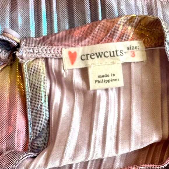 NWT Girls Crewcuts rainbow metallic top size 3 - Picture 3 of 4